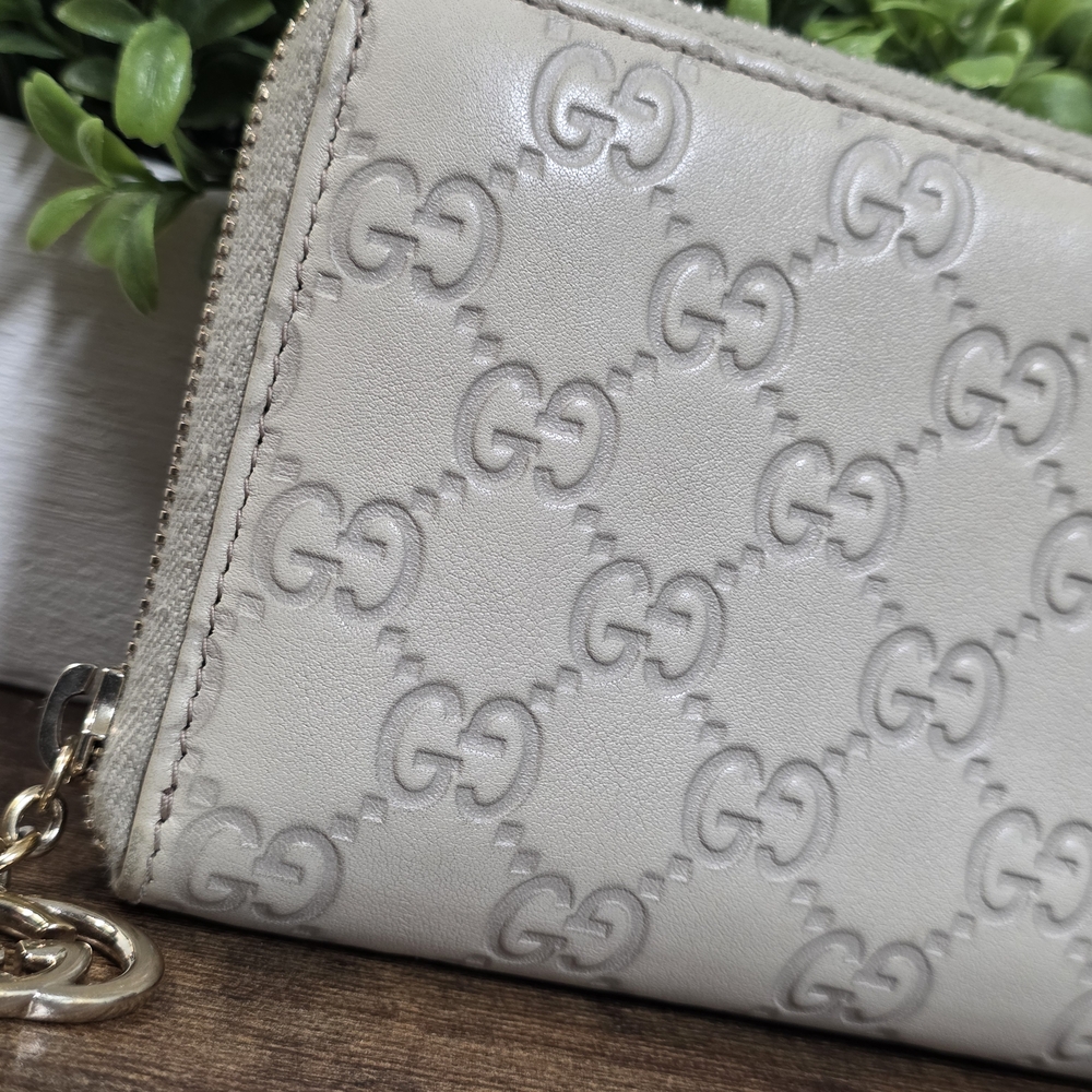 Gucci Guccissima Signature Leather Zip Around Wallet - Picture 2 of 7